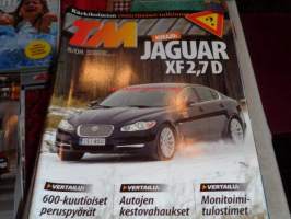 Tekniikan maailma 8/2008 Jaguar XF 2,7 D, vertailu monitoimitulostimet, autojen kestovahaukset, 600-kuutioiset peruspyörät