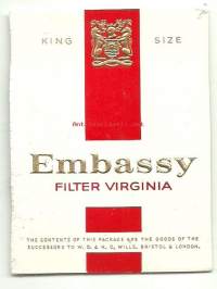 Embassy  -  tupakkaetiketti,