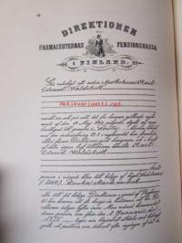 Farmaceuternas pensionskassa i Finland 1865-1915