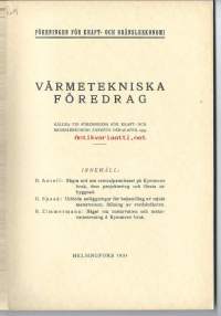 Värmetekniska föredrag 1934