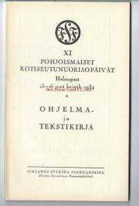 Pohjoismaiset Kotiseutunuorisopäivät Helsinki 1934