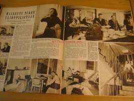 Suomen Kuvalehti 1953 nr 47, Jumisko valkoisen hiilen miilu, maaseutu tukee ylioppilaitaan Etelä-Pohjanmalle oma kerros Domus Academicaan, kalluksia maan povesta