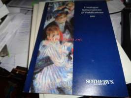 Sotheby`s catalogue. Subscriptions &amp; Publications 1991.