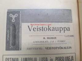 Turun Lehden Joulu-Albumi 1907 - Annettu lahjaksi Turun Lehden Tilaajille -joululehti, sis. mm. artikkelit; Orijärven kaivokset, Aittamäen karjakkokoulu, Kaksi