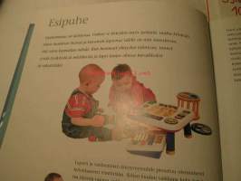 Pienten puhetta, 2003. Kielen kehitys eleistä sanoiksi.  Opi ymmärtämään lapsen eleitä, ilmeitä, jokellusta, sanoja, itkua, naurua, kiukuttelua, ujostelua,