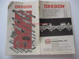 Oregon saw chain operating and filing instructioms / filnings- och skötselinstruktion / viilaus- ja hoito-ohjeet