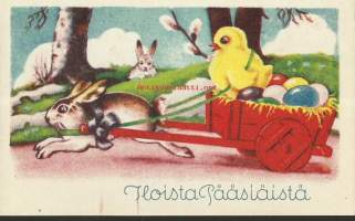 Kiiretoimitus - Pääsiäiskortti postikortti pääsiäispostikortti kulkematon