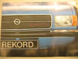 Opel Rekord -myyntiesite, ruotsinkielinen / broschyr / brochure in swedish