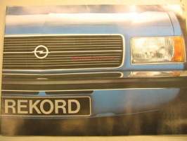 Opel Rekord -myyntiesite, ruotsinkielinen / broschyr / brochure in swedish