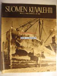 Suomen Kuvalehti 1950 nr 3 Takakannessa Hellas Manhattan mainos, Intiaanin kuva)