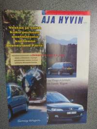 Aja Hyvin 1997 nr 3 -Oy Maan auto Ab / Peugeot -asiakaslehti