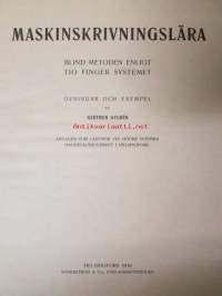 Maskinskrivningslära av Gertrud Gyldén