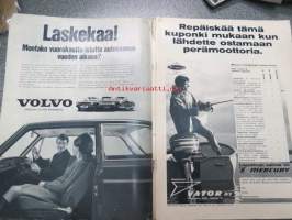 Tuulilasi 1969 nr 3, sis. mm. seur. artikkelit / kuvat / mainokset; Kansikuva Audi 100 LS, Gulf Extra Service, Automatkailu ulkomailla, Nikolajeffin Efta-auto