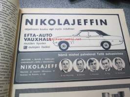 Tuulilasi 1969 nr 3, sis. mm. seur. artikkelit / kuvat / mainokset; Kansikuva Audi 100 LS, Gulf Extra Service, Automatkailu ulkomailla, Nikolajeffin Efta-auto