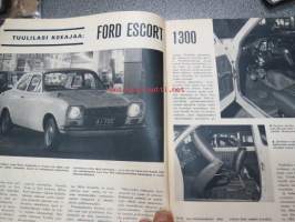 Tuulilasi 1969 nr 3, sis. mm. seur. artikkelit / kuvat / mainokset; Kansikuva Audi 100 LS, Gulf Extra Service, Automatkailu ulkomailla, Nikolajeffin Efta-auto