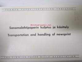 Sanomalehtipaperin kuljetus ja käsittely