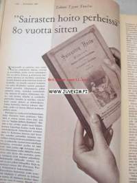 Kotiliesi 1960 nr 19, uusi aika astuu vanhaan taloon Kaija ja Väinö Ylhäinen, eteisestä tuli halli, tri Saima Tawast-Rancken