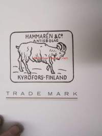 Kyröskoski Papermill Newsprint Hammarén &amp; Co Aktiebolag Kyröfors - Finland - Suomi -paperitehtaan esittelykirja 1932