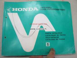 Honda VFR750Fd parts catalog -varaosaluettelo 1983