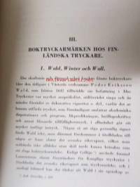 Boktryckarmärken i Finland -suomalaisten kirjanpainajien merkkejä