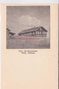 Kenttäpostikortti:  Sarja 3. Itä-Karjala.  Kuva-aihe; Talo Itä-Karjalasta