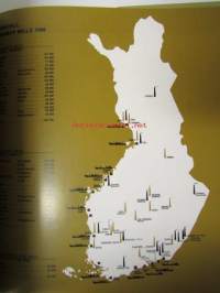 Finncell 1918-1968 - runsaasti kuvitettu -erinomaisia valokuvia metsätellisuudesta, kuvannut Matti Pietinen, englanninkielinen