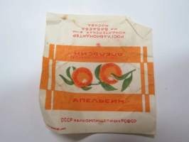 Apelsin - Gosglavkonditer Konditerskaja fabrika imenij Babaeva - Moskva -karamellipaperi / makeiskääre