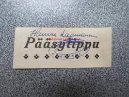 Kiikalan Nuorisoseura -pääsylippu (Hannu Laamanen)
