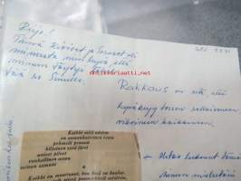 Rakkauskirjeitä Elmalta Reijolle 6 kpl, vuodelta 1971
