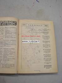 Kansanvalistusseuran Kalenteri 1925, sisältää mm. seur. artikkelit / kuvat / mainokset; Kalenteri, Toripäivät, Metrijärjestelmä, Tietoja postista, Tietoja