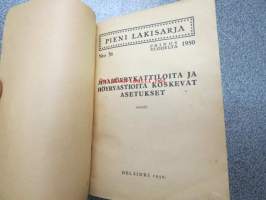 Maahöyrykattiloita ja höyryastioita koskevat asetukset (Pieni lakisarja nr 36)