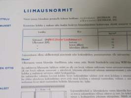 Suomalainen koivuvaneri 1963 -laatuluokitus ja ominaisuudet, tekniset tiedot