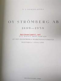 Oy Strömberg Ab 1889-1939 Ett halvt århundrade av den elektriska maskinindustriens historia i Finland