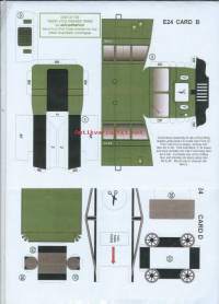 Diesel Railcar - Junan pienoismalli pahvia  leikattava , avaamaton pakkaus