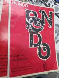 Rondo -musiiikki- ja kulttuurilehtiä erä vv. 1972-1981 37 kpl