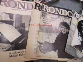 Rondo -musiiikki- ja kulttuurilehtiä erä vv. 1972-1981 37 kpl