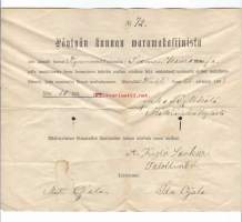 Pöytyän kunnan waramakasiinista olen lainaksi saanut ... 25.4.1901