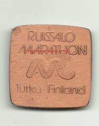 Ruissalo Marathon Turku - mitali  40x40 mm