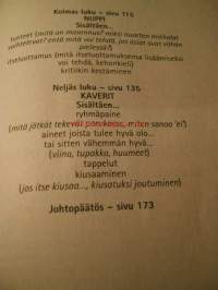 Jätkien manuaali, 2000.  Kirja kertoo teini-ikäiselle miehenalulle huumorin höystämänä kaiken, mitä he ovat halunneet tietää, mutta eivät ole halunneet kysyä.