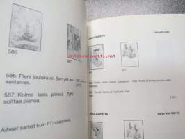 Eeli Jaatinen Postikortteja - postkort - luettelo Eeli Jaatisen piirtämistä korteista, numeroitu 209 / 500