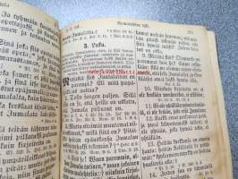 Meidän herramme Jesuksen Christuksen Uusi Testamentti. Englannin ja Ulkomaan Bipliaseuran kustannuksella. Helsingissä 1874
