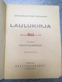 Demokraattisen rintaman laulukirja nro 1