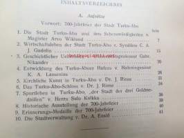 Die Stadttore Sieben Jahrhunderte - Führer durch Turku-Åbo 1229-1929 -saksankielinen Turku 700-vulotisjuhlien opas