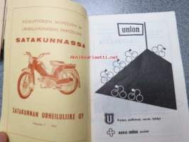 Tunturi-Haka ajo - kansainvälinen 3 päivän etappiajo 5-7.61964 reitillä Kokkola - Seinäjoki - Pori - Turku -käsiohjelma