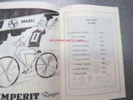 Tunturi-Haka ajo - kansainvälinen 3 päivän etappiajo 5-7.61964 reitillä Kokkola - Seinäjoki - Pori - Turku -käsiohjelma