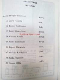 Tunturi-Haka ajo - kansainvälinen 3 päivän etappiajo 5-7.61964 reitillä Kokkola - Seinäjoki - Pori - Turku -käsiohjelma