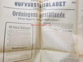 Hufvudstadsbladet Extranumer Lördagen den 13 april 1918 + Söndagen 14 april + Måndagen 15 april + Tisdagen 16 april + Extra nummer II onsdagen den 17 april