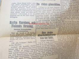 Hufvudstadsbladet Extranumer Lördagen den 13 april 1918 + Söndagen 14 april + Måndagen 15 april + Tisdagen 16 april + Extra nummer II onsdagen den 17 april