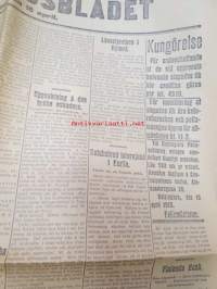 Hufvudstadsbladet Extranumer Lördagen den 13 april 1918 + Söndagen 14 april + Måndagen 15 april + Tisdagen 16 april + Extra nummer II onsdagen den 17 april