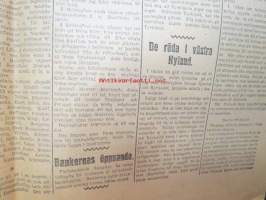 Hufvudstadsbladet Extranumer Lördagen den 13 april 1918 + Söndagen 14 april + Måndagen 15 april + Tisdagen 16 april + Extra nummer II onsdagen den 17 april